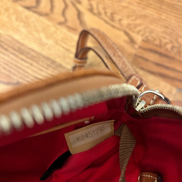 Dooney & Bourke Pebble Grain Zip Zip Satchel in caramel with crossbody - Picture 8 of 16